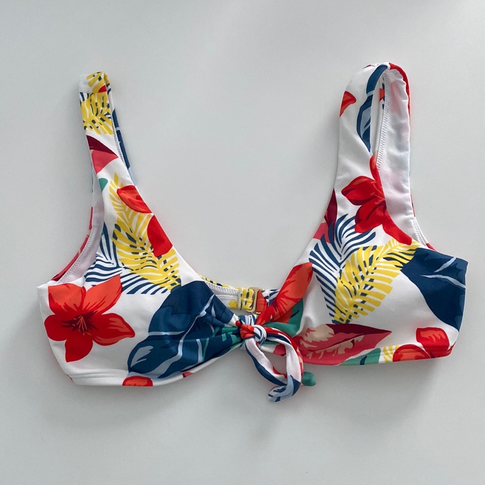 Floral bikini top
